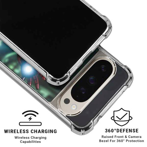 Marvel Tony Stark Iron Man Google Pixel 9/9 Pro Clear Case